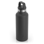 16oz Water Bottle, Black, Matte Image