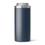 12oz Essential Skinny Can Cooler, Navy, Matte Image