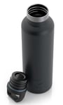 20oz Water Bottle, Black, Matte Image