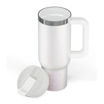 30oz Road Trip Tumbler, White Glitter Image