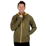 Men's Water-Repellent Full-Zip Hoodie, Olive, S Image