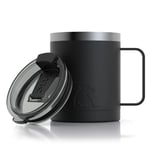 12oz Coffee Mug, Black, Matte Image