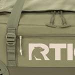 Medium Road Trip Rolling Duffle Bag, Olive & Beach Image