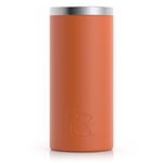 12oz Essential Skinny Can Cooler, Dark Orange, Matte Image