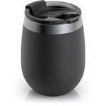 10oz Wine Tumbler, Black, Matte Image