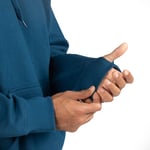 Water-Repellent Pullover Hoodie - Relaxed Fit, Dark Navy, L Image