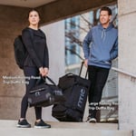 Medium Road Trip Rolling Duffle Bag, Storm Image