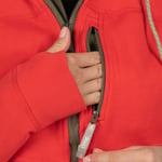 Women's Water-Repellent Full-Zip Hoodie, Scarlet, M Image