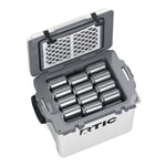 42 QT Ultra-Light Wheeled Cooler, White & Grey Image