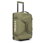 Medium Road Trip Rolling Duffle Bag, Olive & Beach Image