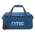 Medium Road Trip Rolling Duffle Bag, Navy & Denim Image