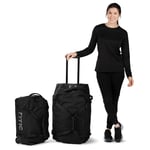 Large Road Trip Rolling Duffle Bag, Olive & Beach Image