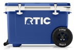 52 QT Ultra-Light Wheeled Cooler, Cobalt & White Image