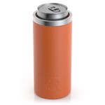 12oz Essential Skinny Can Cooler, Dark Orange, Matte Image