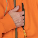 Men's Water-Repellent Full-Zip Hoodie, Orange, S Image