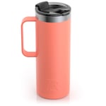 20oz Travel Mug, Coral, Matte Image