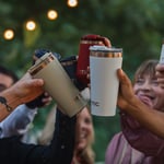 18oz Happy Hour Pint Tumbler, Light Black Image