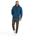 Water-Repellent Pullover Hoodie - Relaxed Fit, Dark Navy, XL Image