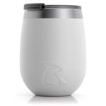 10oz Wine Tumbler, White, Matte Image