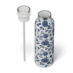 20oz Journey Bottle, Blue Bouquet Image