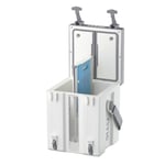 4 Gallon Double-Time Water Cooler, White & Grey Image