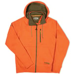 Men's Water-Repellent Full-Zip Hoodie, Orange, S Image