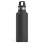16oz Water Bottle, Black, Matte Image