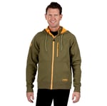 Men's Water-Repellent Full-Zip Hoodie, Olive, S Image