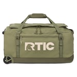 Large Road Trip Rolling Duffle Bag, Olive & Beach Image