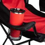 Folding Chairs, Red & Black Image