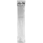 Straws, Clear Plastic, 4 Pack Image