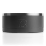 Large 3-In-1 Dog Bowl, Black & Black Image