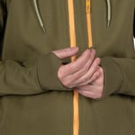 Men's Water-Repellent Full-Zip Hoodie, Olive, S Image
