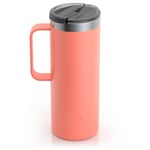 20oz Travel Mug, Coral, Matte Image