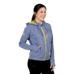 Women's Water-Repellent Full-Zip Hoodie, Cobalt, S Image
