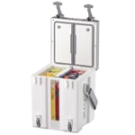 4 Gallon Double-Time Water Cooler, White & Grey Image