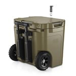 45 QT Ultra-Tough Wheeled Cooler, Olive Image