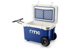 52 QT Ultra-Light Wheeled Cooler, Cobalt & White Image