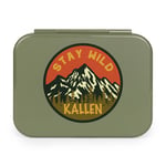 top view of day packer lunch container with custom artwork