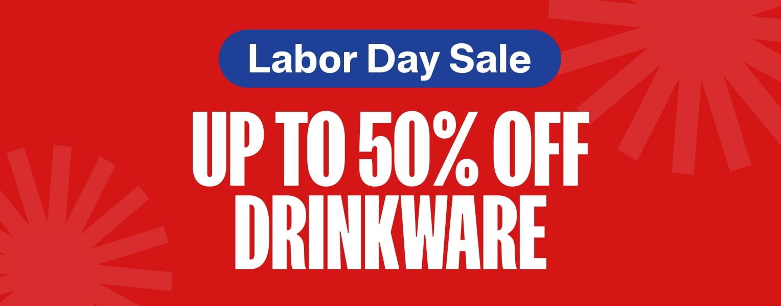 Up to 50% off Drinkware