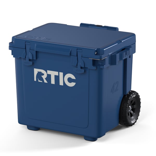 42 QT Ultra-Light Wheeled Cooler, Navy, image 1 of 13