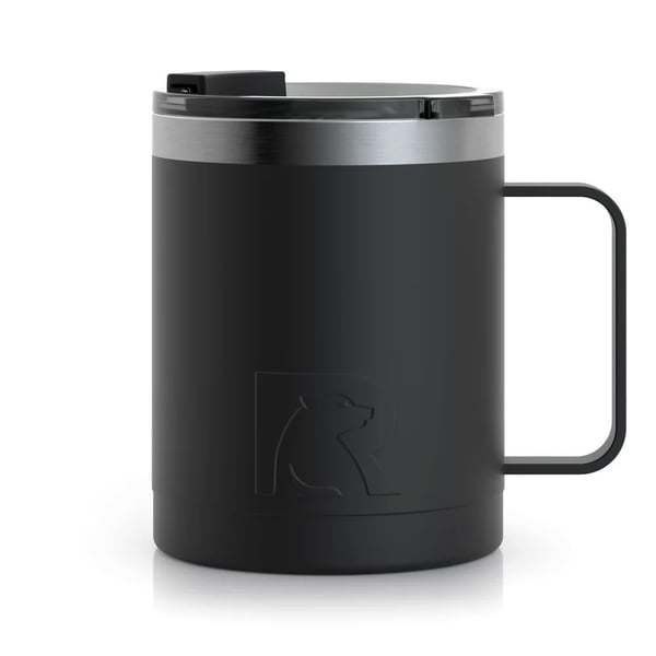 12oz Coffee Mug, Black, Matte Image