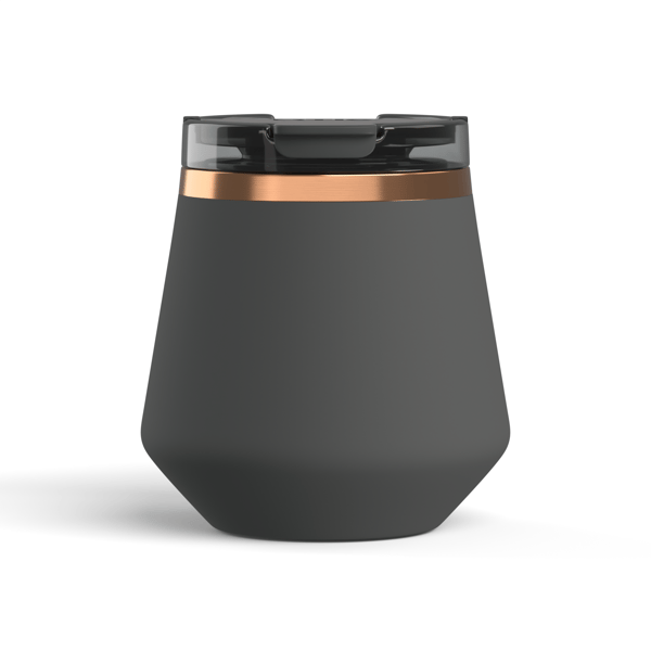 8oz Happy Hour Lowball Tumbler, Light Black Image