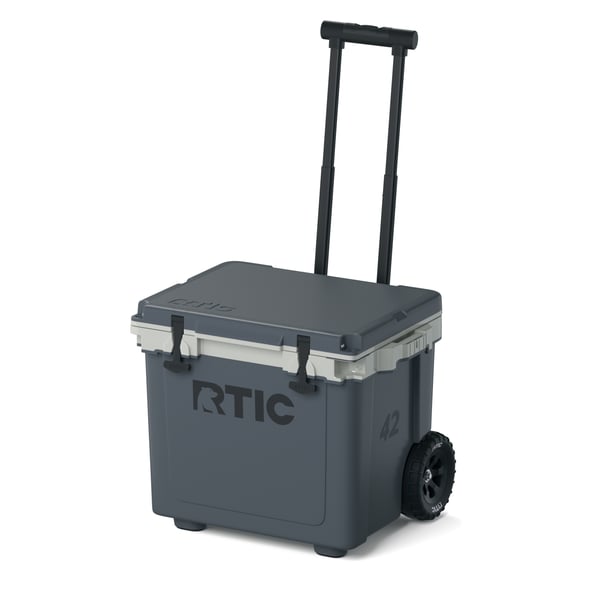 42 QT Ultra-Light Wheeled Cooler, Dark Grey & Cool Grey Image