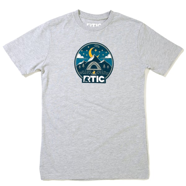 Men's Night Camp Short Sleeve T-Shirt, L Image