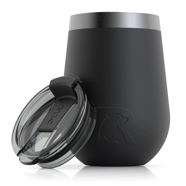 12oz Cocktail Tumbler, Black, Matte Image