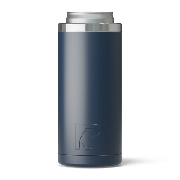 12oz Essential Skinny Can Cooler, Navy, Matte Image
