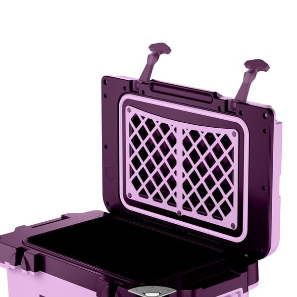 22 QT Ultra-Light Wheeled Cooler, Lavender/Plum Image
