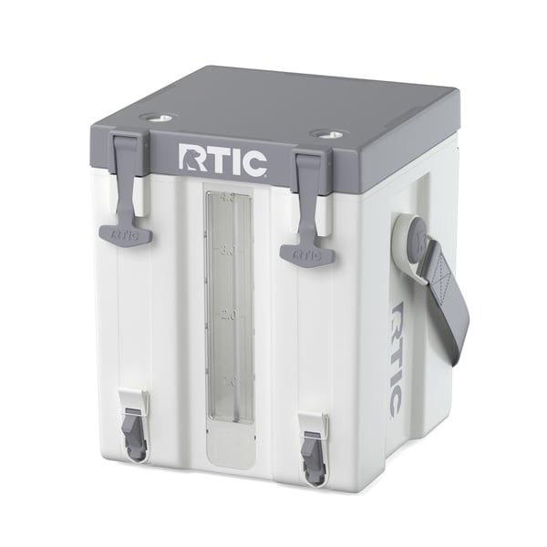 4 Gallon Double-Time Water Cooler, White & Grey Image