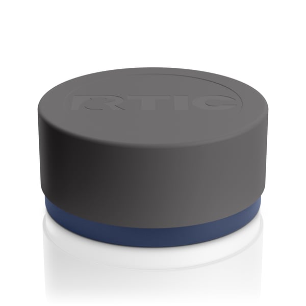 Small 3-In-1 Dog Bowl, Navy & Graphite Image